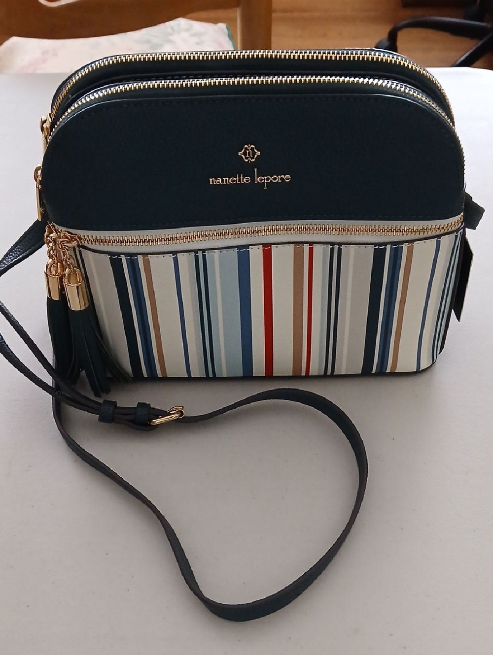 Nanette Lepore Sullivan Nautical Stripes Crossbody Bag